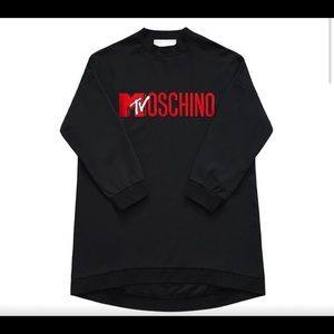 Moschino H&M MTV Embroidered Logo Dress NWT XS